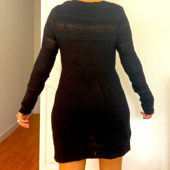 H&M black knit sweater dress - Picture 2 of 4